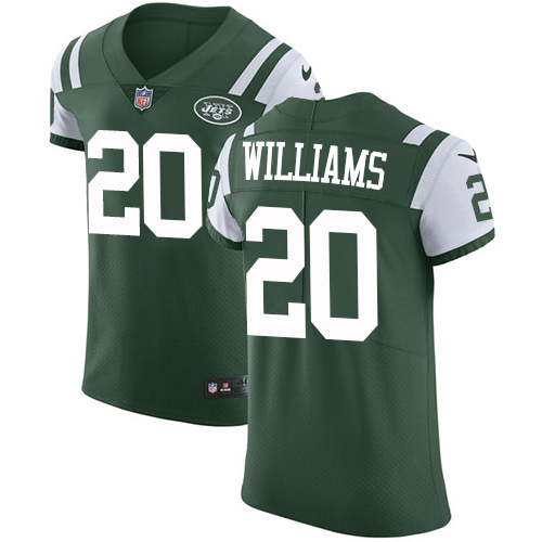 Nike Jets #20 Marcus Williams Green Team Color Men's Stitched NFL Vapor Untouchable Elite Jersey